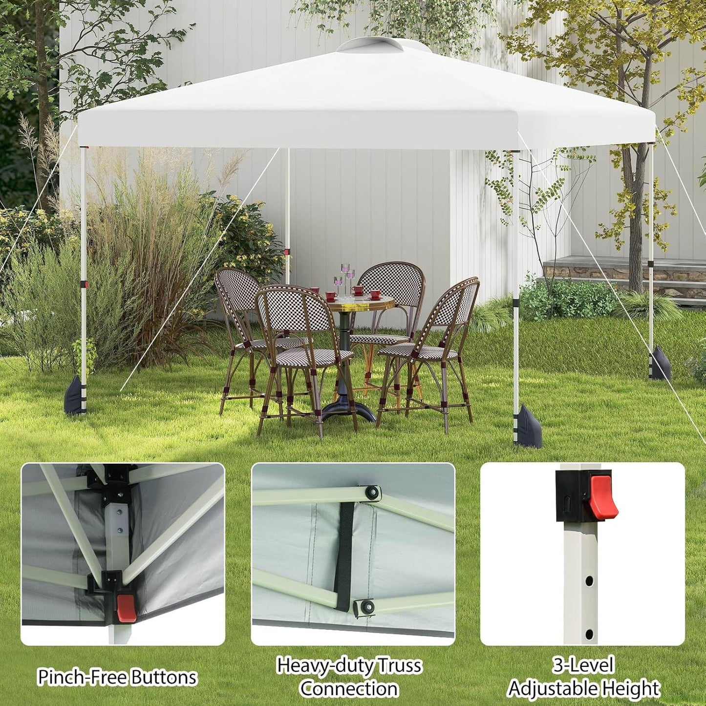 3 x 3 m Pop up Canopy Tent w/ 1 Sidewall