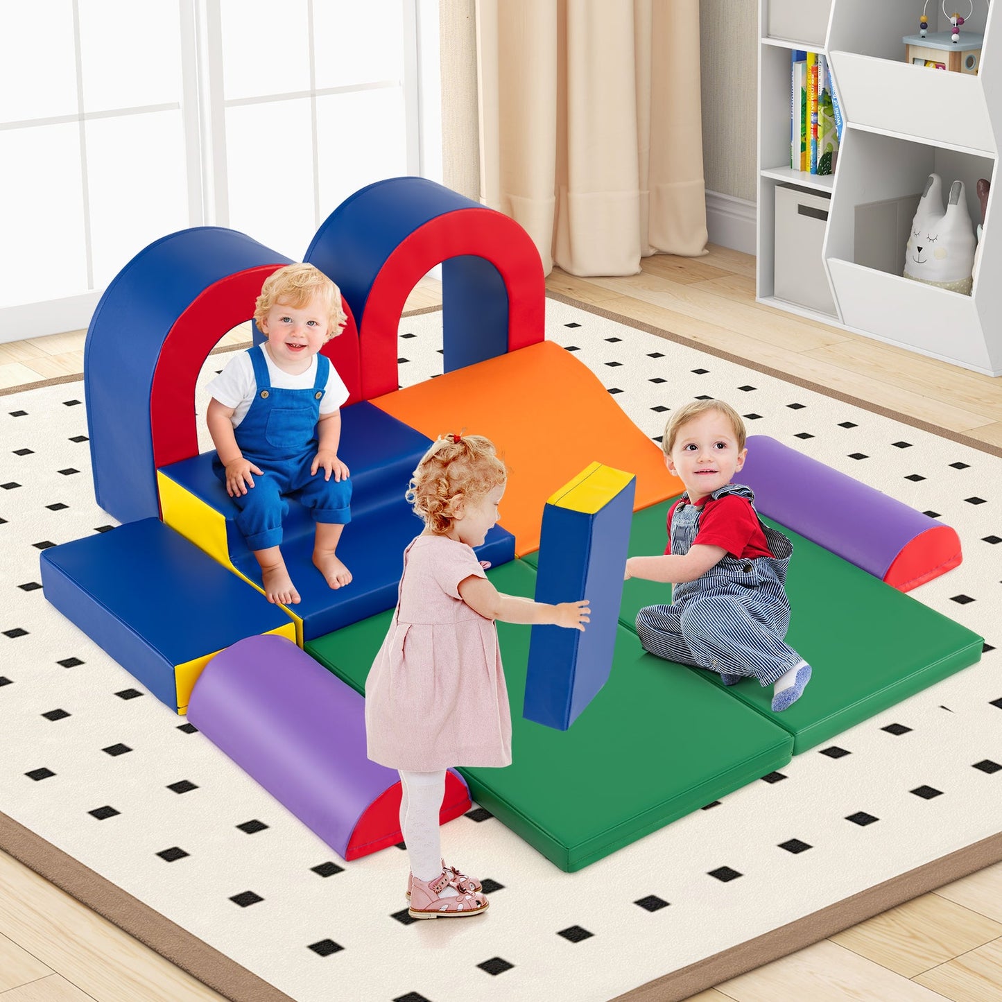 10-Piece Foam Climbing Blocks