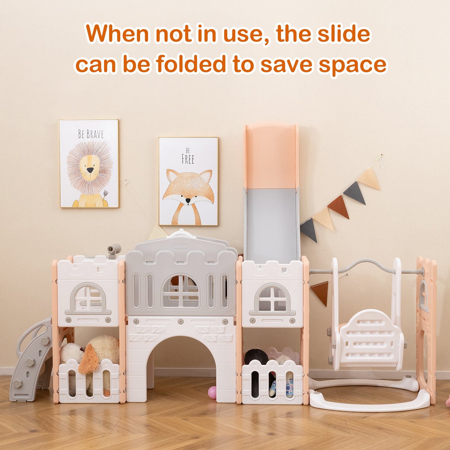 10 in 1 Toddler Swing and Slide Set