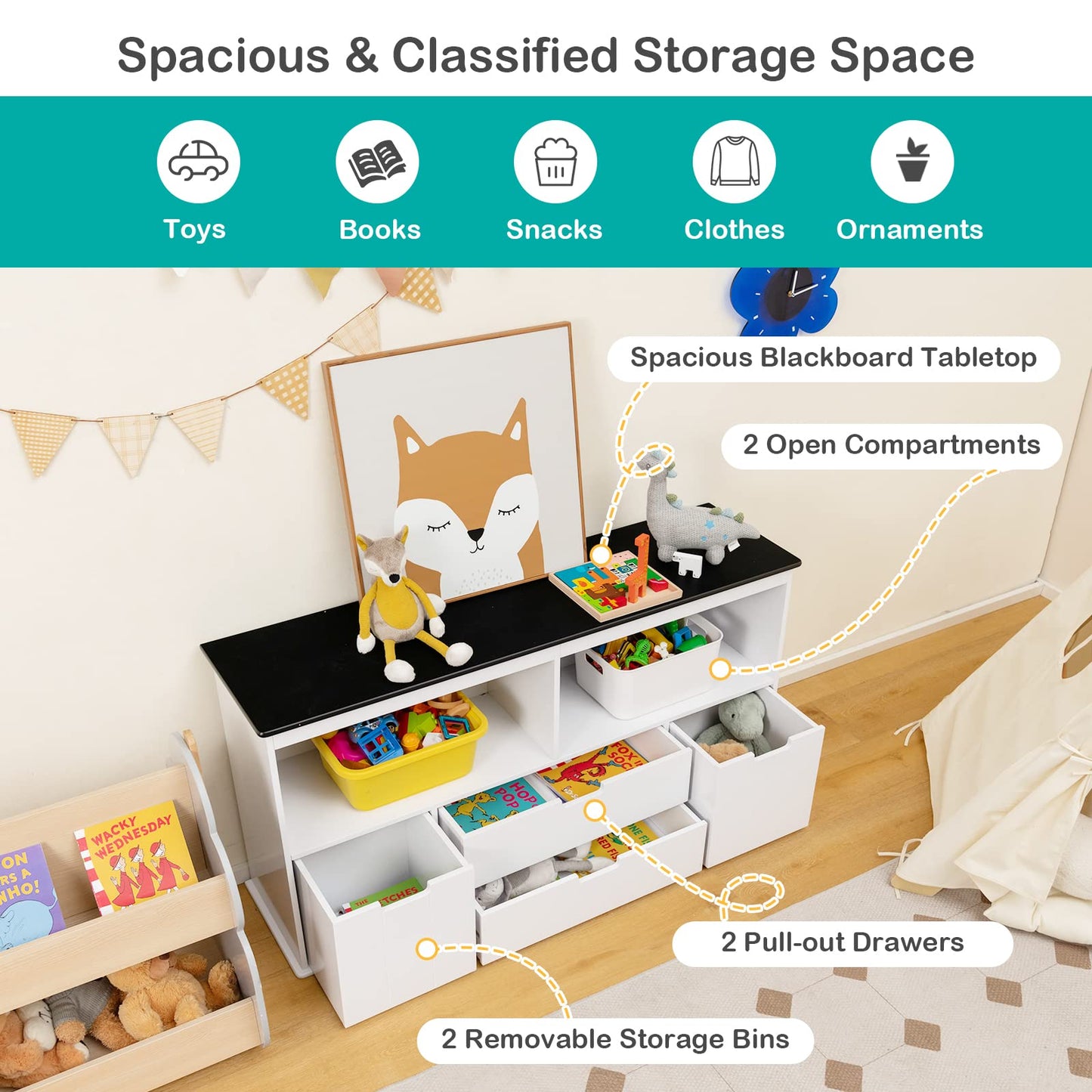 Giantex Toy Organizer for Children's Room & Living Room