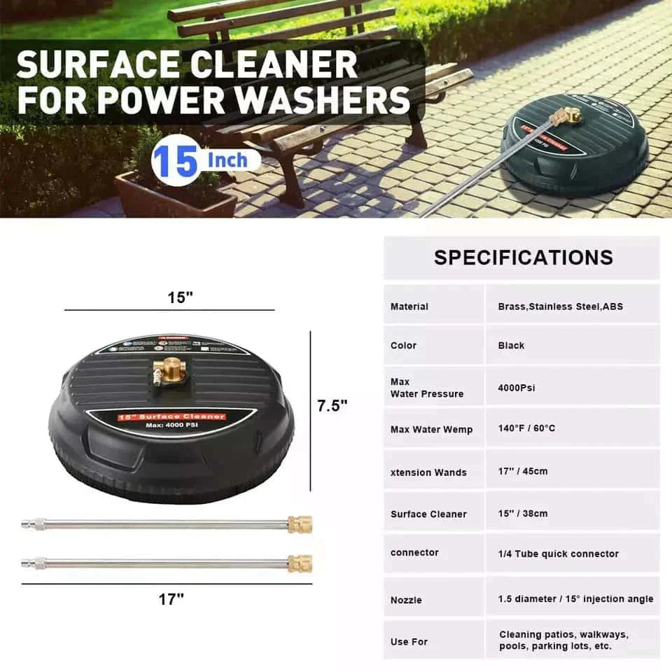 HQ SolarLighting 15-Inch Surface Pressure Washer Head hqsolarlighting