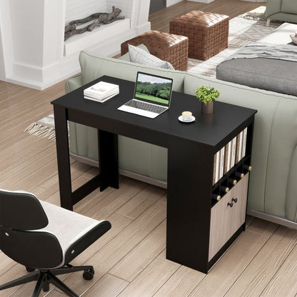 120cm Bar Table with Storage Cabinet