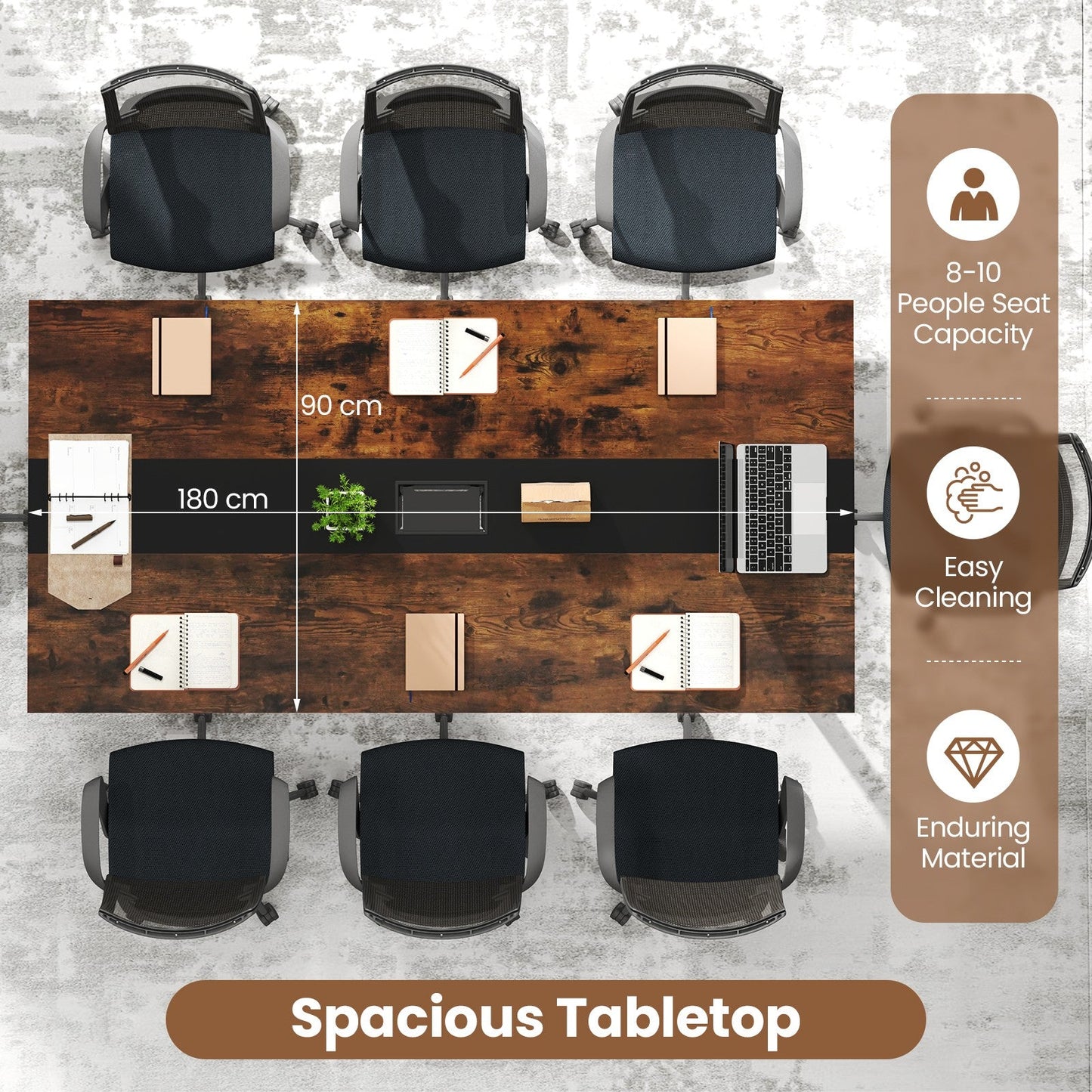 180cm Conference Table Meeting Table Seats