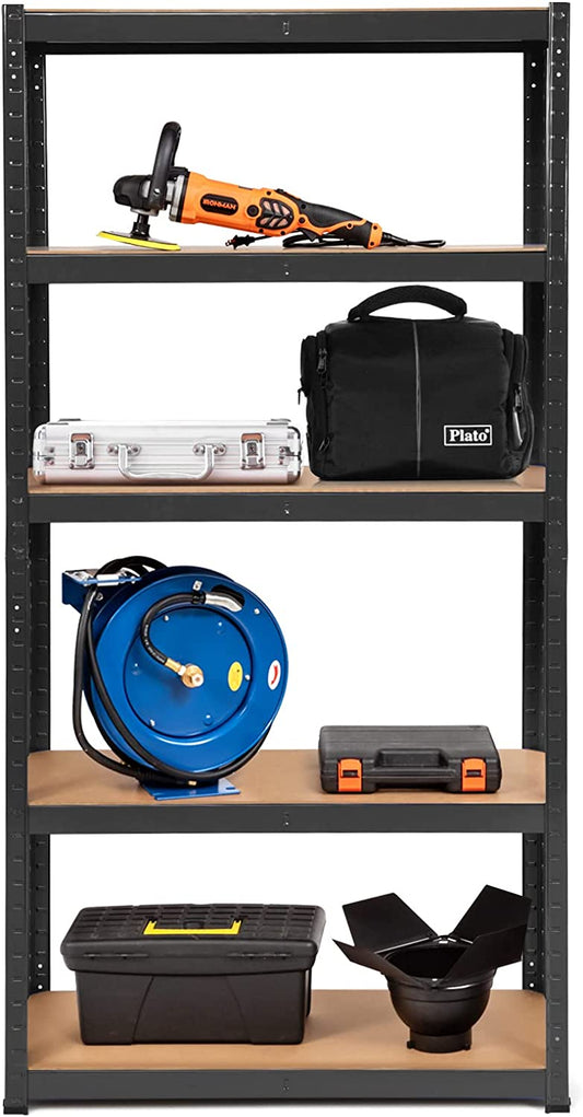 Giantex Metal Shelving Rack Unit, 5-Tier Storage Organizer, Storage Rack Shelving w/Adjustable Height