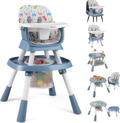 16-in-1 Baby High Chair, Convertible Highchair for Babies and Toddlers