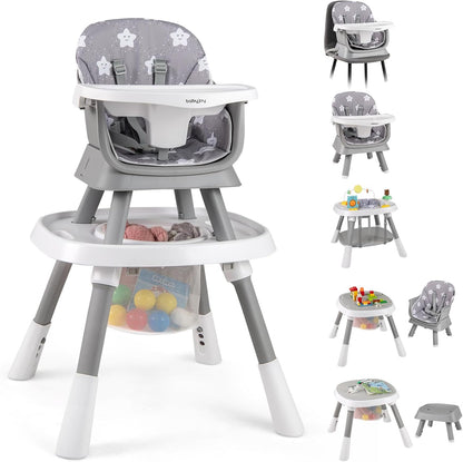 16-in-1 Baby High Chair, Convertible Highchair for Babies and Toddlers