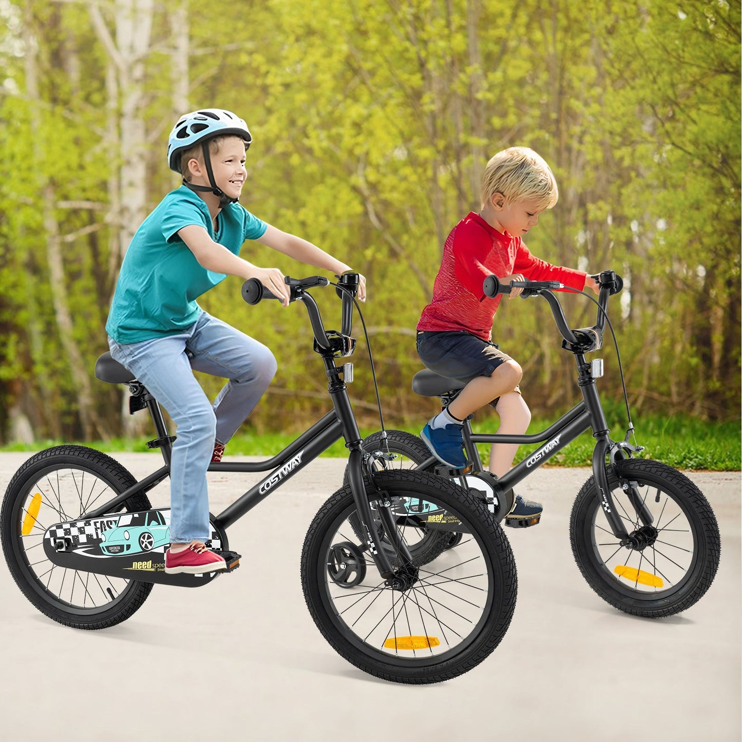 14/16/18-Inch Children Bicycle with Removable Training Wheels