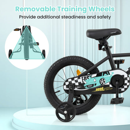 14/16/18-Inch Children Bicycle with Removable Training Wheels