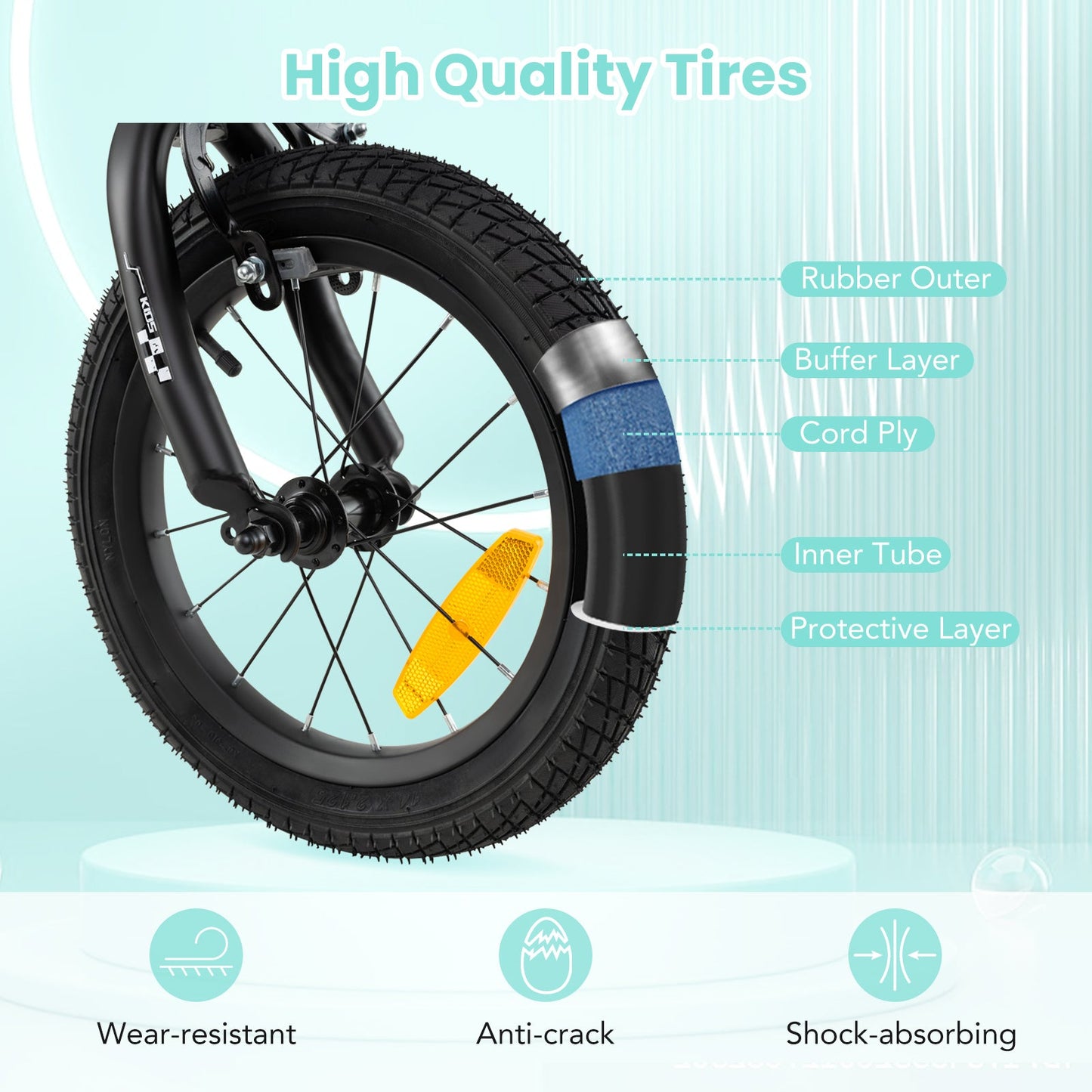 14/16/18-Inch Children Bicycle with Removable Training Wheels