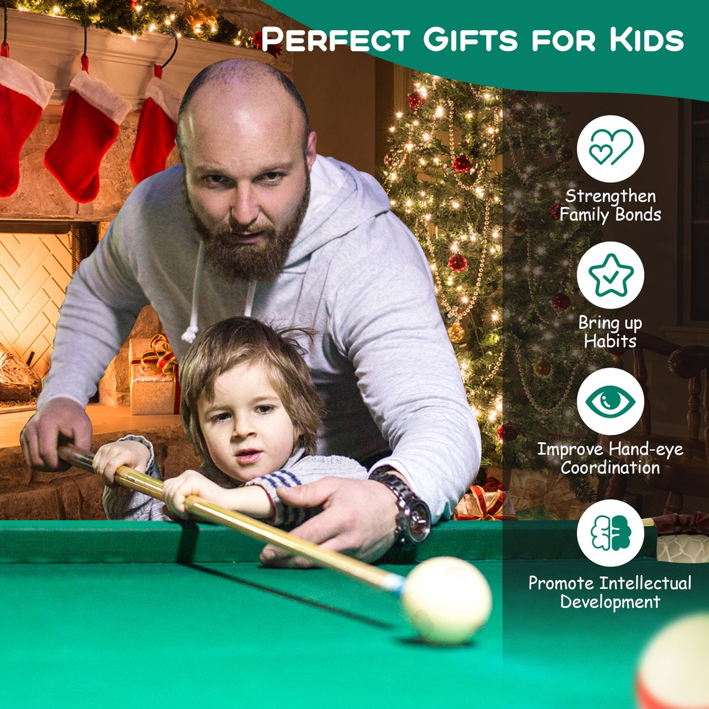 122 CM Folding Billiard/Pool Table Set w/ Accessories