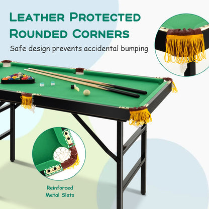 122 CM Folding Billiard/Pool Table Set w/ Accessories