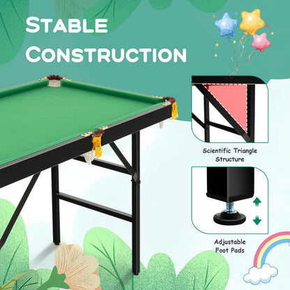 122 CM Folding Billiard/Pool Table Set w/ Accessories