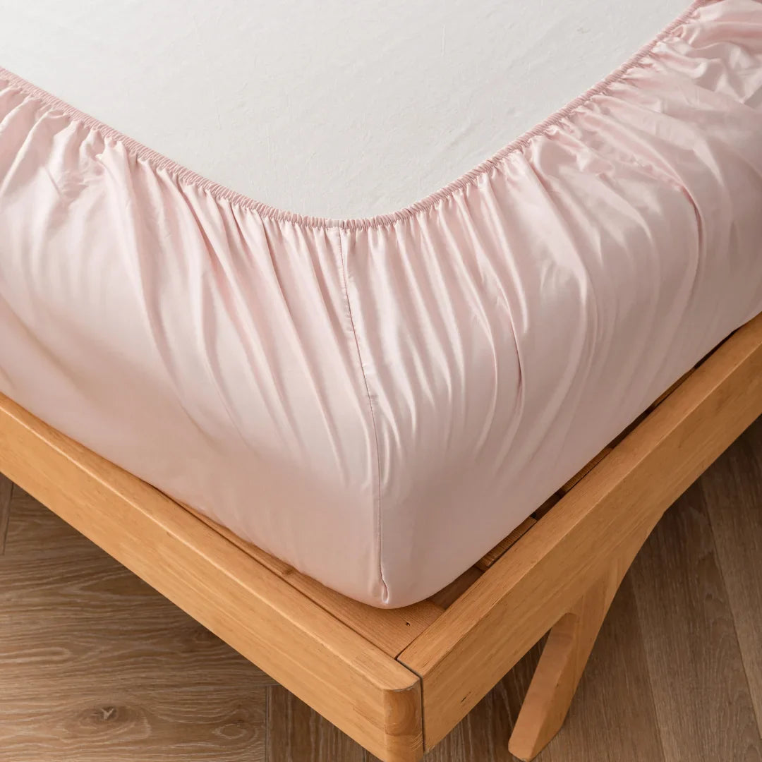 Bamboo Fitted Sheet - Blush