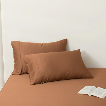 Bamboo Pillowcase Set - Terracotta