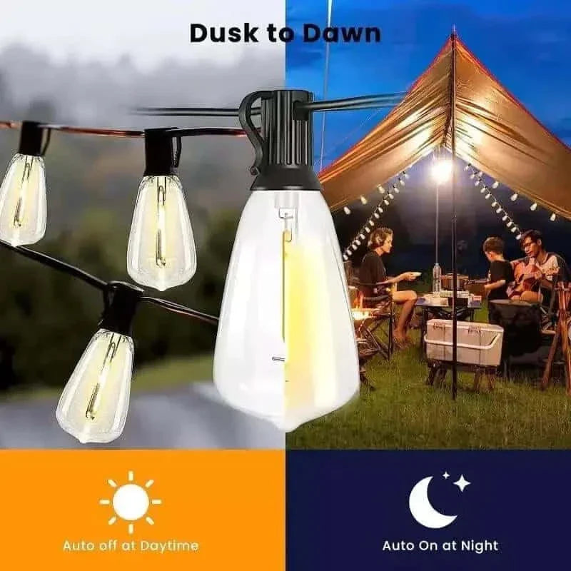 HQ Solar Lighting weatherproof outdoor string lights (15 leds)