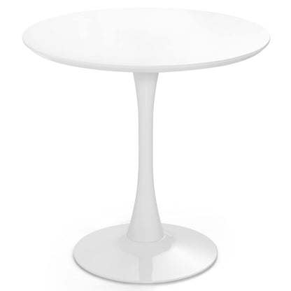 Giantex Round Dining Table, 80 CM Mid-Century Leisure Table for Small Places