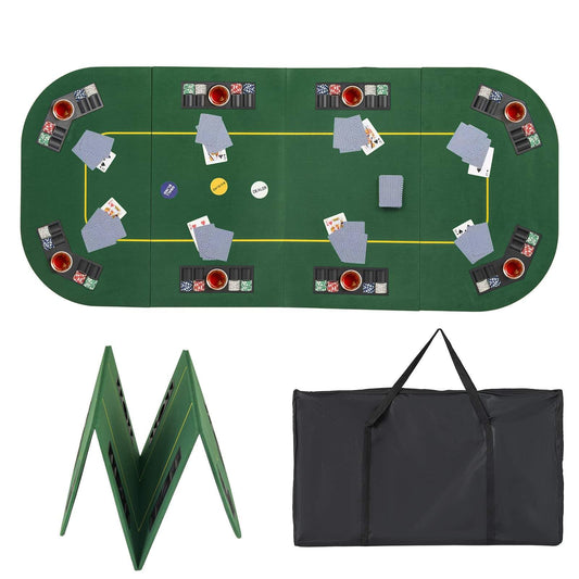 201 x 90 CM 8-Player Foldable Poker Table Top