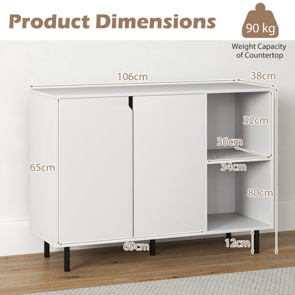 Giantex 106 cm Sideboard Buffet Cabinet, Modern Kitchen Storage Cabinet