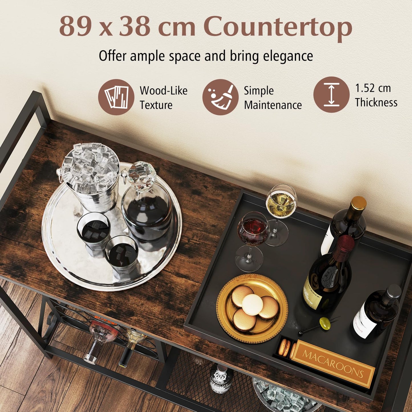 21 Bottle Wine Rack, Freestanding Floor Wine Bottle Organizer