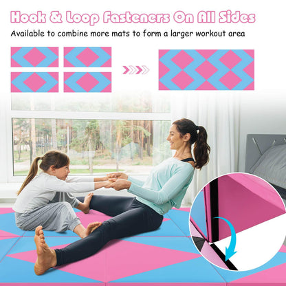 117 x 60 x 20 cm Gymnastics Mat, 4-fold Tumbling Mat