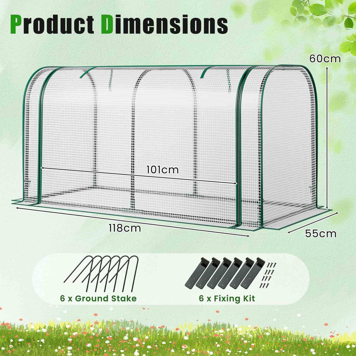 Wooden Raised Garden Bed w/ Sun-Protective PE Cover Elevated Planter Box w/ Legs