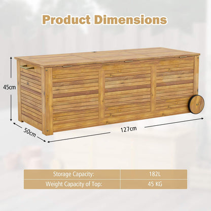 182L Outdoor Storage Box on Wheels